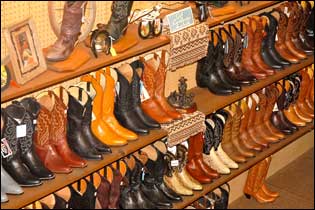 Name brand western boots, hats, apparel 
